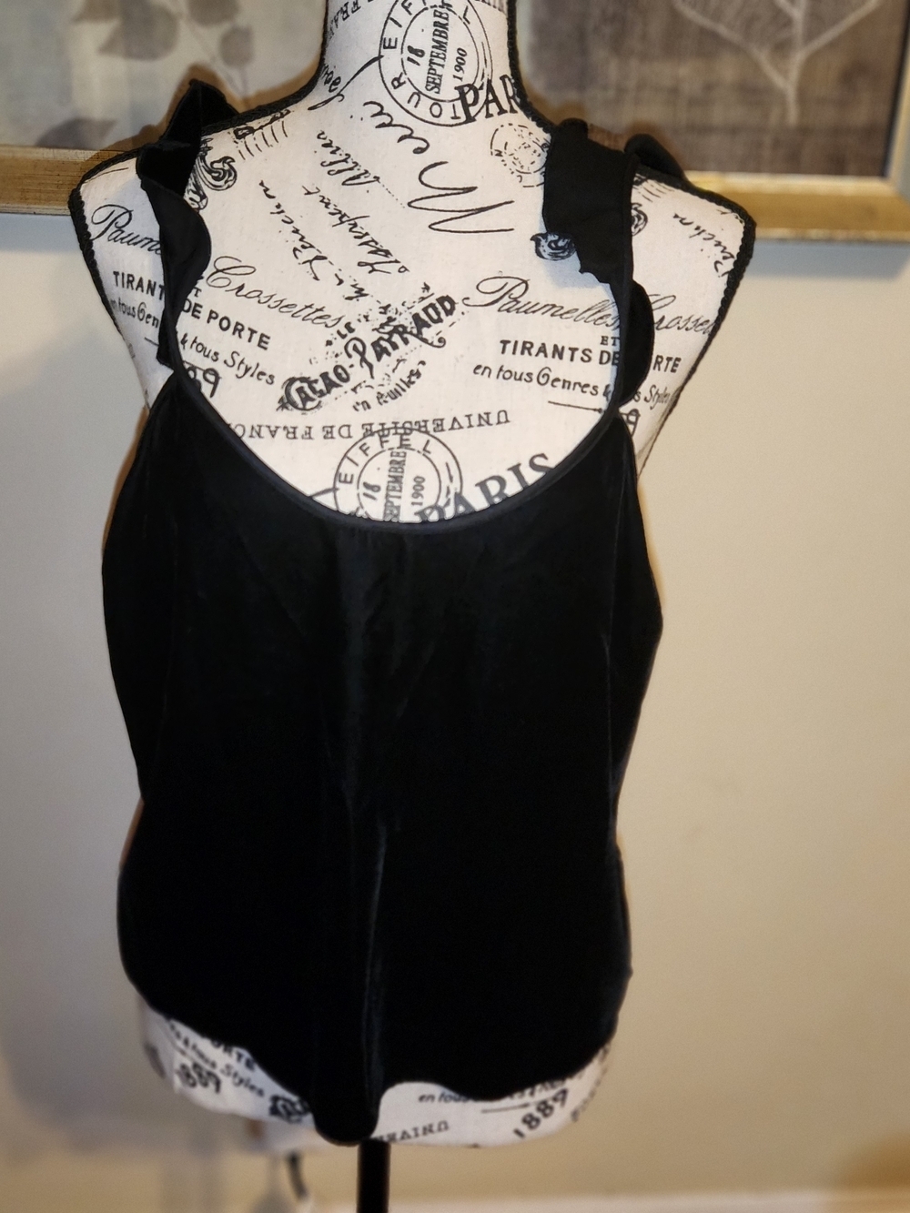 Victoria's Secret Black Velvet Cami